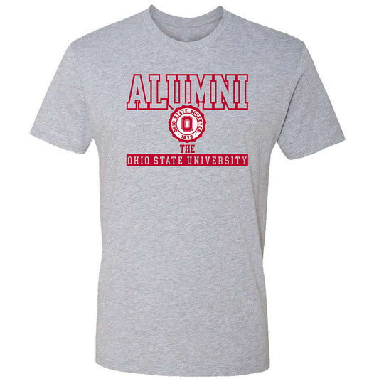 Ohio State Buckeyes Alumni Seal T-Shirt in Gray - Front View