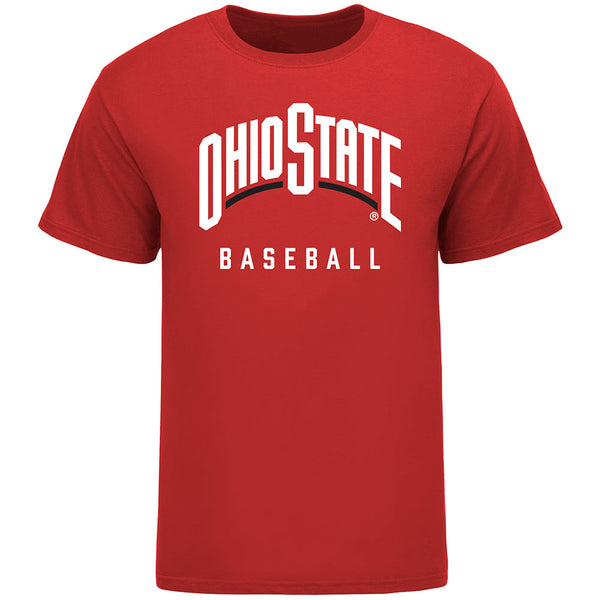 Ohio State Buckeyes Baseball Scarlet T-Shirt - Front View