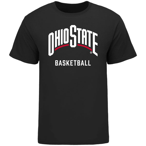 Ohio State Buckeyes Basketball Black T-Shirt - Front View
