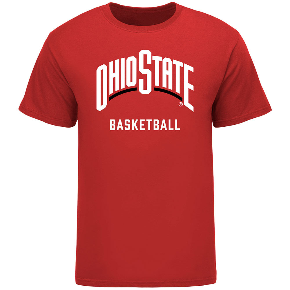 Ohio State Buckeyes Basketball Scarlet T-Shirt - Front View