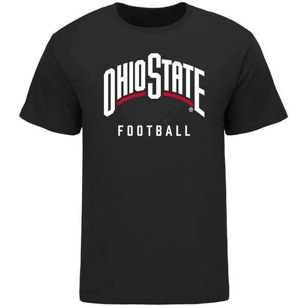 Ohio State Buckeyes Football Black T-Shirt - Front View