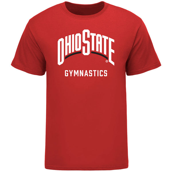 Ohio State Buckeyes Gymnastics Scarlet T-Shirt - Front View