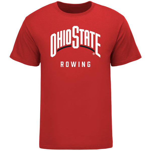 Ohio State Buckeyes Rowing Scarlet T-Shirt - Front View