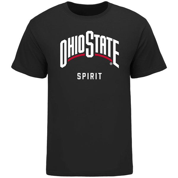 Ohio State Buckeyes Spirit Black T-Shirt - Front View