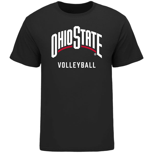 Ohio State Buckeyes Volleyball Black T-Shirt - Front View
