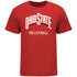 Ohio State Buckeyes Volleyball Scarlet T-Shirt - Front View