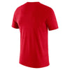 Ohio State Buckeyes Nike  Team Issue Velocity Authentic Scarlet T-Shirt - Back View