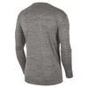 Ohio State Buckeyes Nike Team Issue Velocity Authentic Gray Long Sleeve T-Shirt - Back View