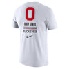 Ohio State Buckeyes Nike Dri-FIT Cotton DNA White T-Shirt - Back View