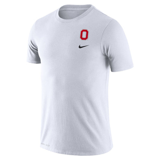 Ohio State Buckeyes Nike Dri-FIT Cotton DNA White T-Shirt - Front View