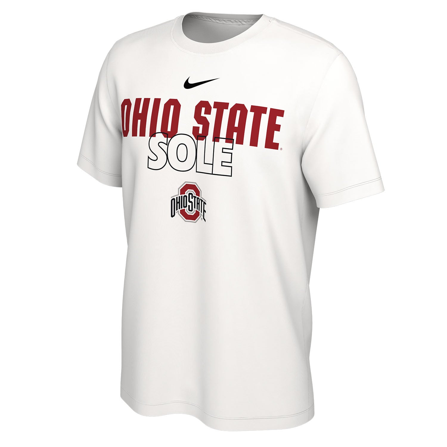 Ohio State Buckeyes Nike Sole Bench White T-Shirt | Shop OSU Buckeyes