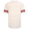 Adult Ohio State Buckeyes Personalized White Game Jersey - Blank Back View
