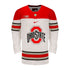 Ohio State Buckeyes Nike Hockey Jersey in White - Front View