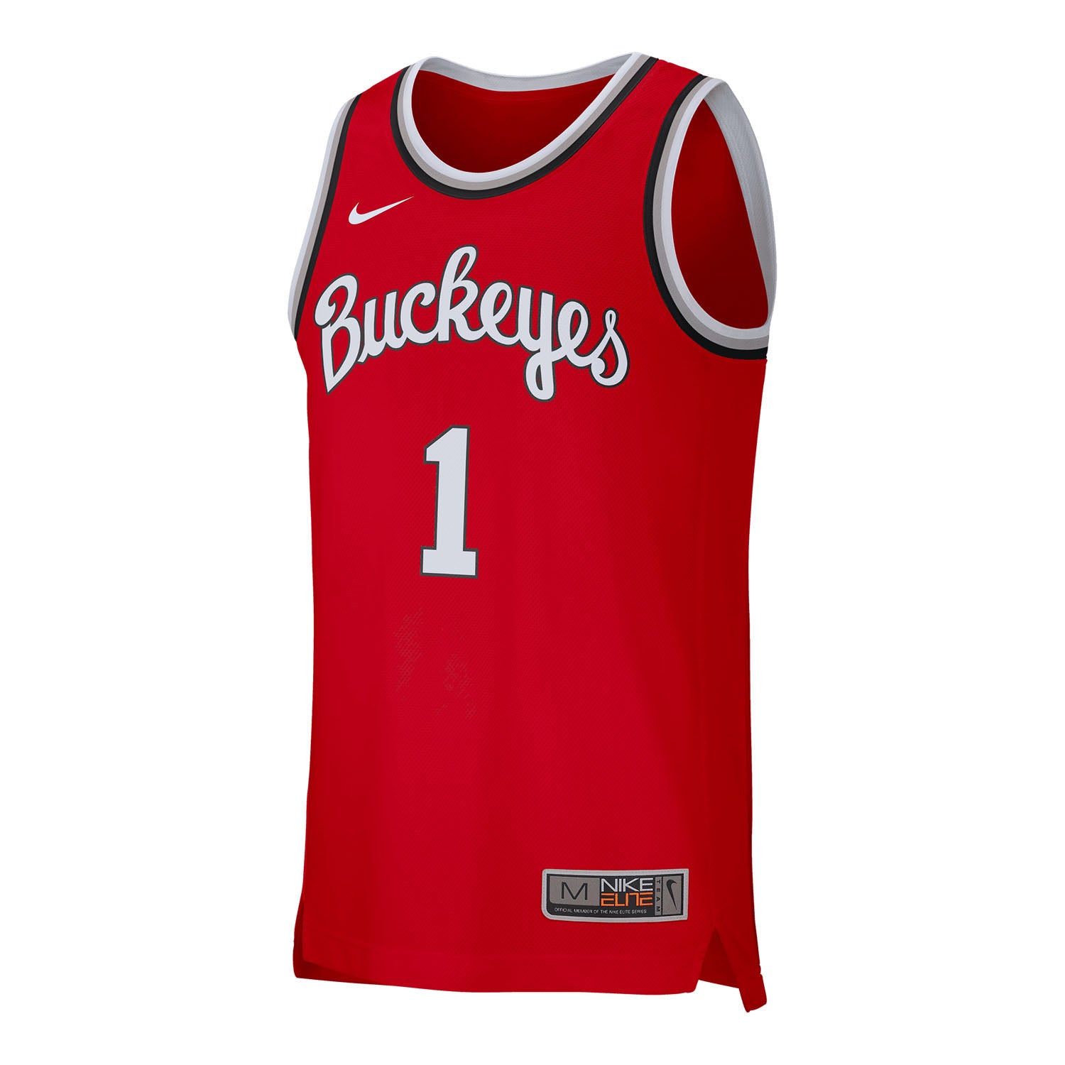 Men's Nike Scarlet Ohio State Buckeyes Retro Replica Basketball Jersey