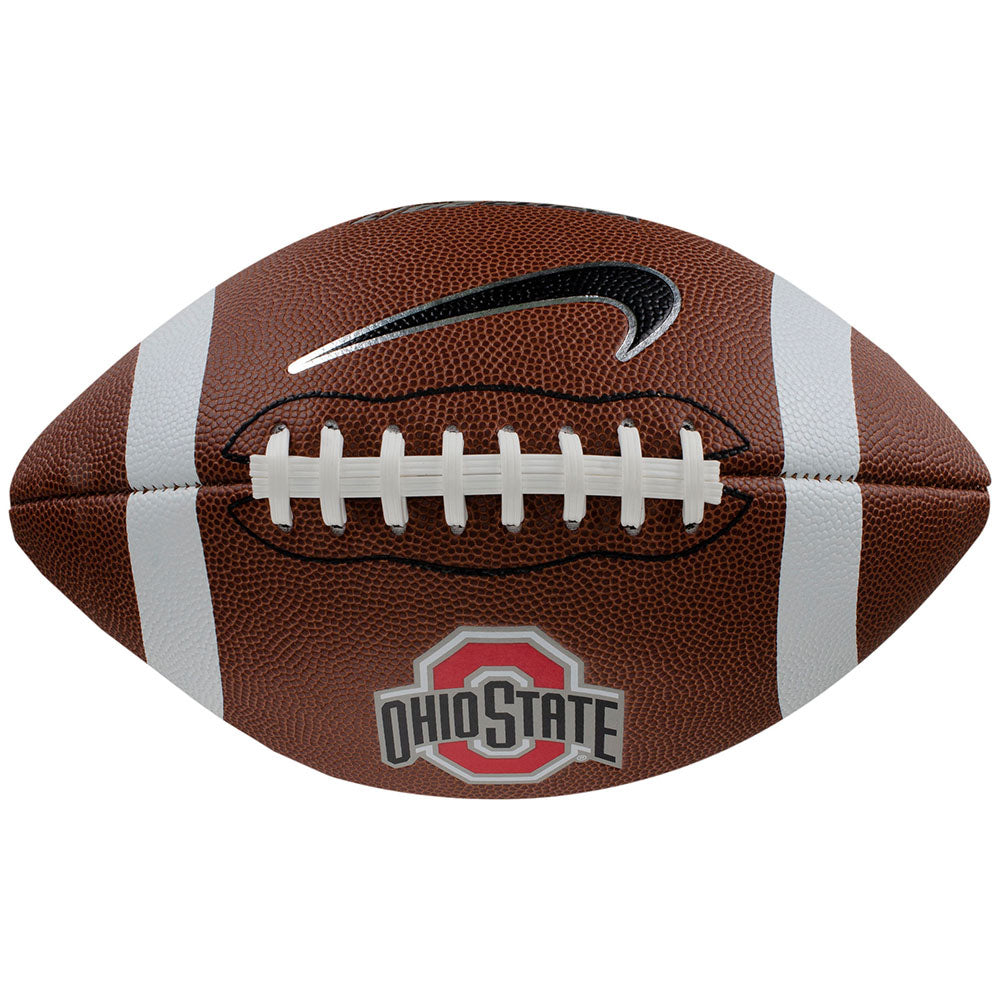 Ohio State Buckeyes Nike Replica Football in Brown - Front View