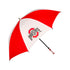 Ohio State Buckeyes 62" Golf Umbrella in White and Scarlet - Front View