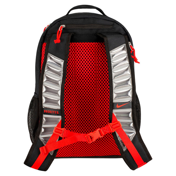 Ohio State Buckeyes Nike Heat Backpack in Black - Back View
