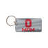 Ohio State Buckeyes Mom Keychain in Silver - Front View