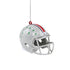 Ohio State Buckeyes Helmet Ornament in Gray - Front View