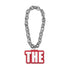 Ohio State Buckeyes Silver "THE" Fan Chain - In Silver - Front View