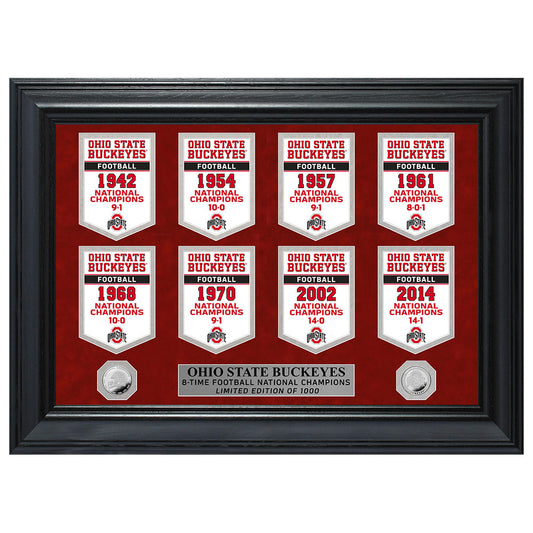 Ohio State University Minted Coin Deluxe Banner Collection - Front View 