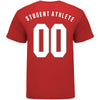 Ohio State Buckeyes Student Athlete Basketball T-Shirt in Red - Back View