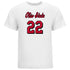 Ohio State Volleyball Student Athlete T-Shirt #22 Emily Londot in White - Front View