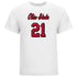Ohio State Volleyball Student Athlete T-Shirt #21 Zaria Ragler in White - Front View
