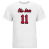 Ohio State Volleyball Student Athlete T-Shirt #11 Sydney Taylor in White - Front View