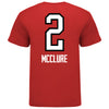 Ohio State Volleyball Student Athlete T-Shirt #2 Anna McClure in Scarlet - Back View
