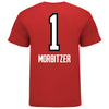 Ohio State Volleyball Student Athlete T-Shirt #1 Sarah Morbitzer in Scarlet - Back View