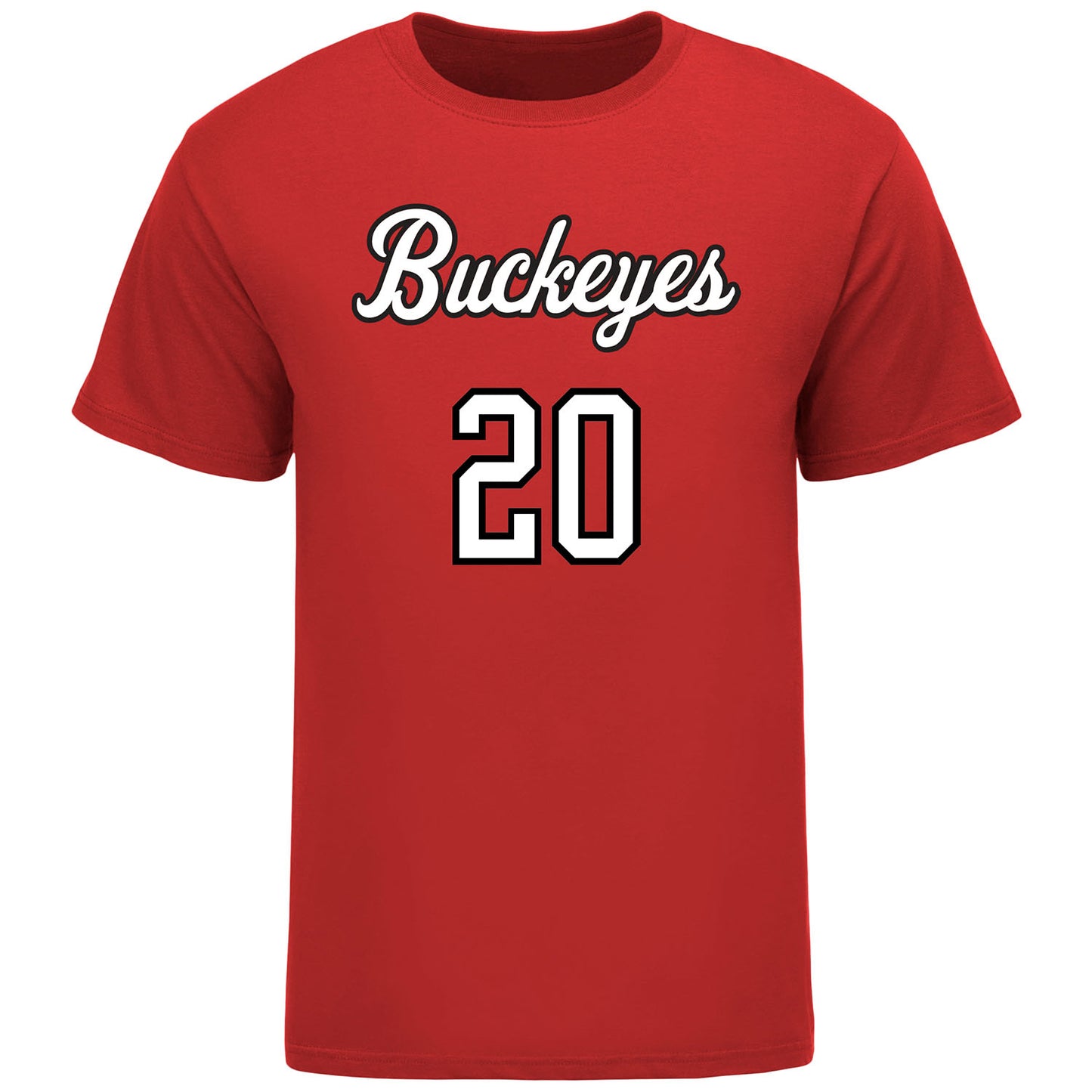 Ohio State Volleyball Student Athlete T-Shirt #20 Rylee Rader in Scarlet - Front View