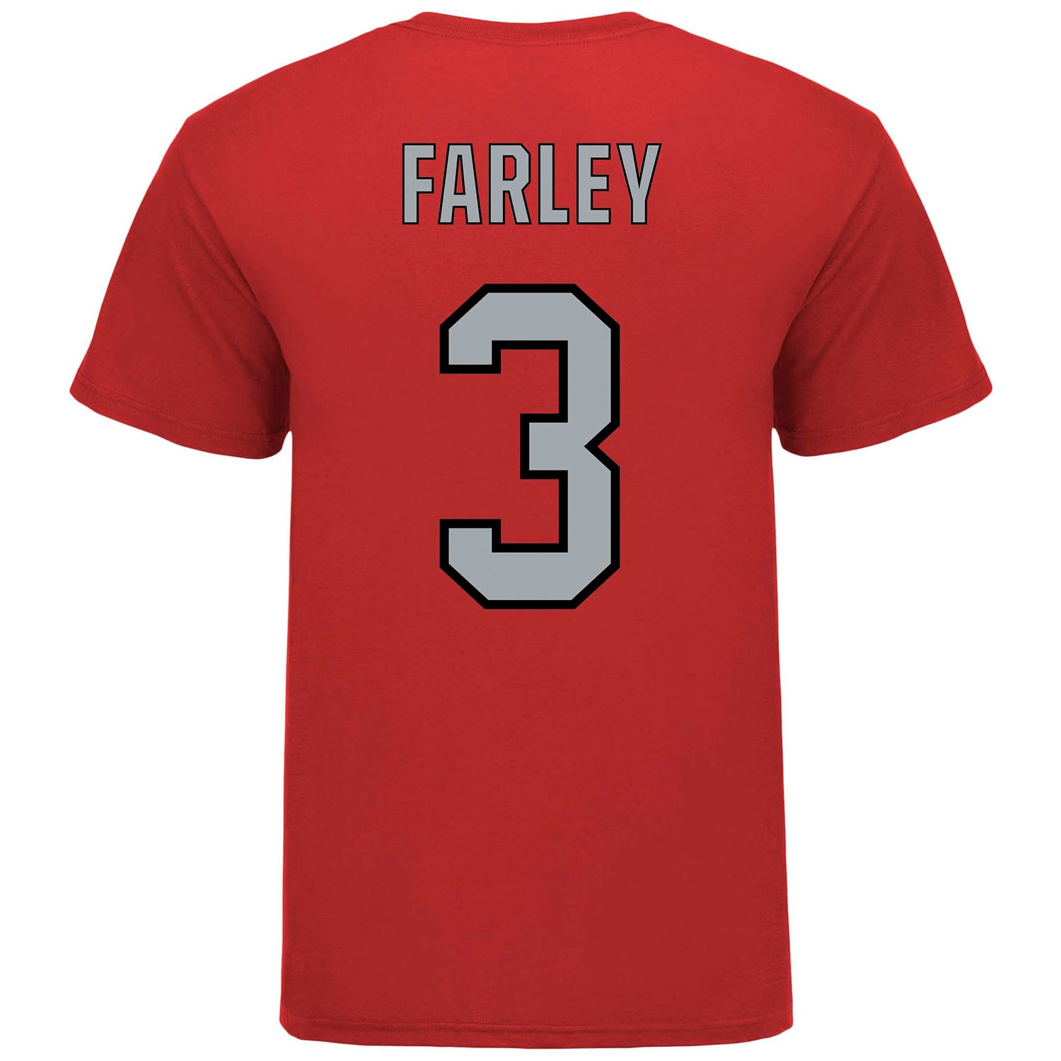 Ohio State Softball Student Athlete T-Shirt #3 Kaitlyn Farley in Scarlet - Back View