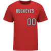 Ohio State Softball Student Athlete T-Shirt #00 Julia Miller in Scarlet - Front View