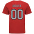 Ohio State Softball Student Athlete T-Shirt #00 Julia Miller in Scarlet - Back View