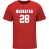 Ohio State Buckeyes Men's Lacrosse Student Athlete #28 Matthew Fritz T-Shirt