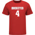 Ohio State Buckeyes Women's Lacrosse Student Athlete #4 Katie Kaucheck T-Shirt - Front View