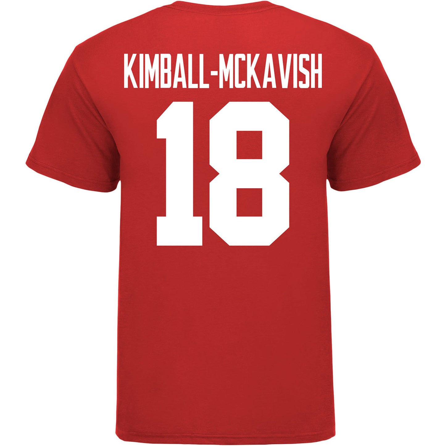 Ohio State Buckeyes Women's Lacrosse Student Athlete #18 Amani Kimball-McKavish T-Shirt - Back View