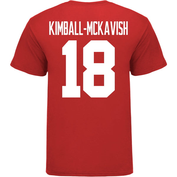 Ohio State Buckeyes Women's Lacrosse Student Athlete #18 Amani Kimball-McKavish T-Shirt - Back View