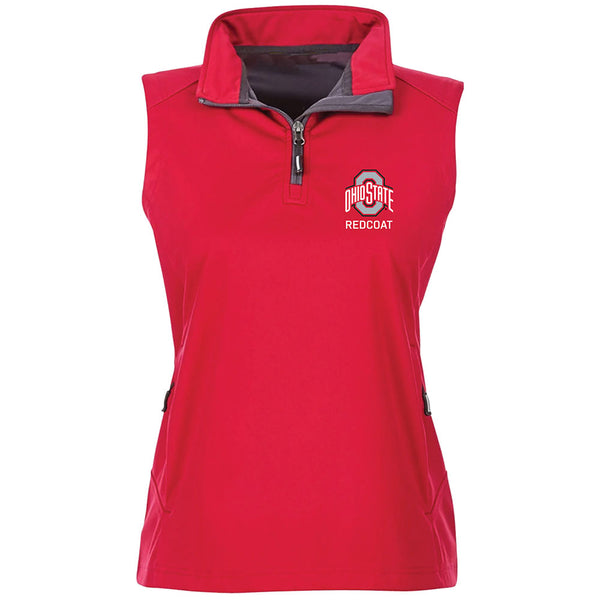 REDCOAT - Ohio State Ladies Vest in Scarlet - Front View