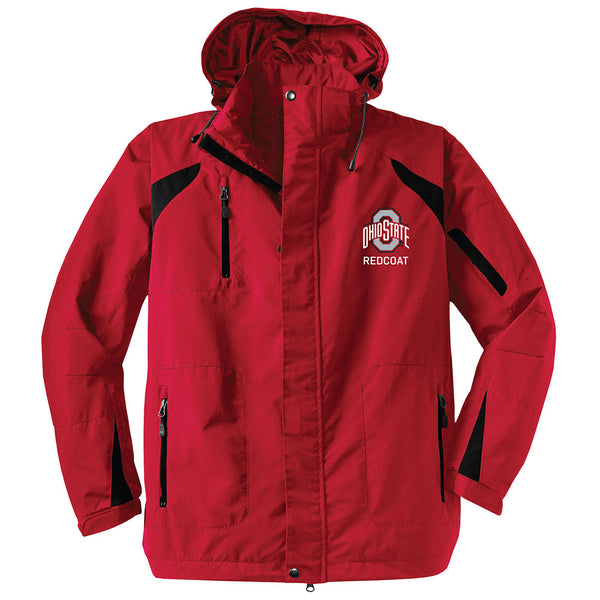 REDCOAT - Ohio State Heavyweight Jacket in Red - Front View