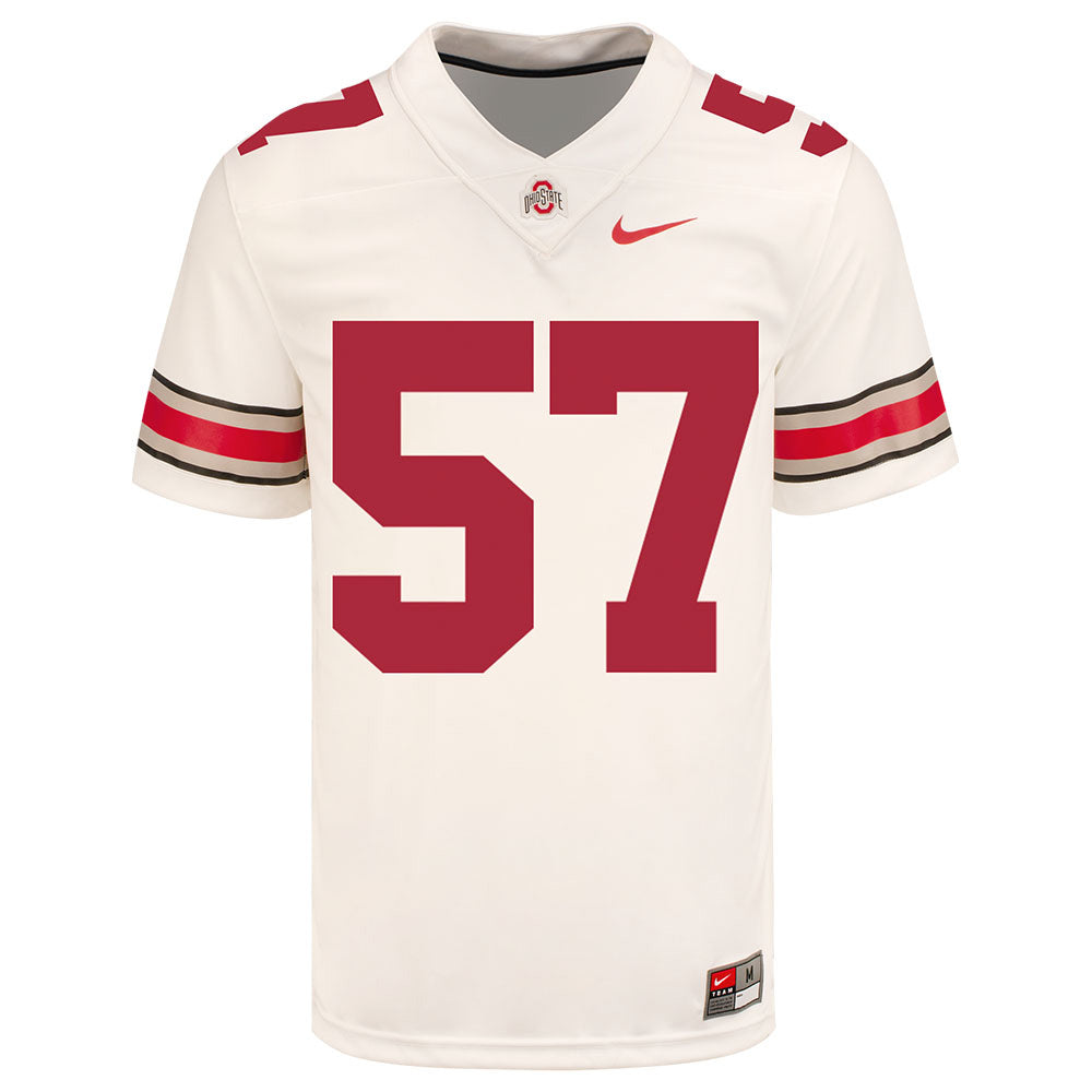 Ohio State Buckeyes Nike #57 Jalen Pace Student Athlete White