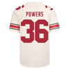 Ohio State Buckeyes Nike #36 Gabe Powers Student Athlete White Football Jersey - Back View