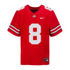 Ohio State Buckeyes Nike #8 Cade Stover Student Athlete Scarlet Football Jersey - Front View
