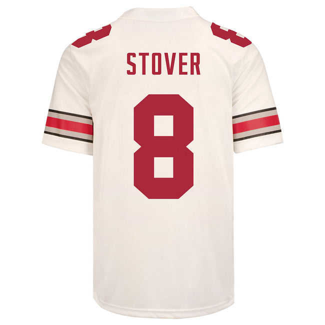 NCAA Football Jersey Ohio State Buckeyes Cade Stover #8 College Game Gray