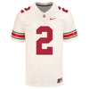 Ohio State Buckeyes Nike #2 Kourt Williams II Student Athlete White Football Jersey - Front View