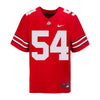 Ohio State Buckeyes Nike #54 Toby Wilson Student Athlete Scarlet Football Jersey - Front View