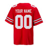 Men's Ohio State Buckeyes Personalized Nike Red Game Jersey - Back View
