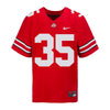 Ohio State Buckeyes Tommy Eichenberg Nike #35 Student Athlete Red Football Jersey - Front View