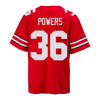 Ohio State Buckeyes Nike #36 Gabe Powers Student Athlete Scarlet Football Jersey - Back View